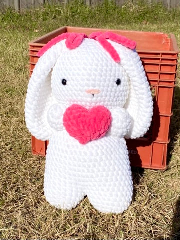 Crochet "Sweetheart" Bunny Plushie