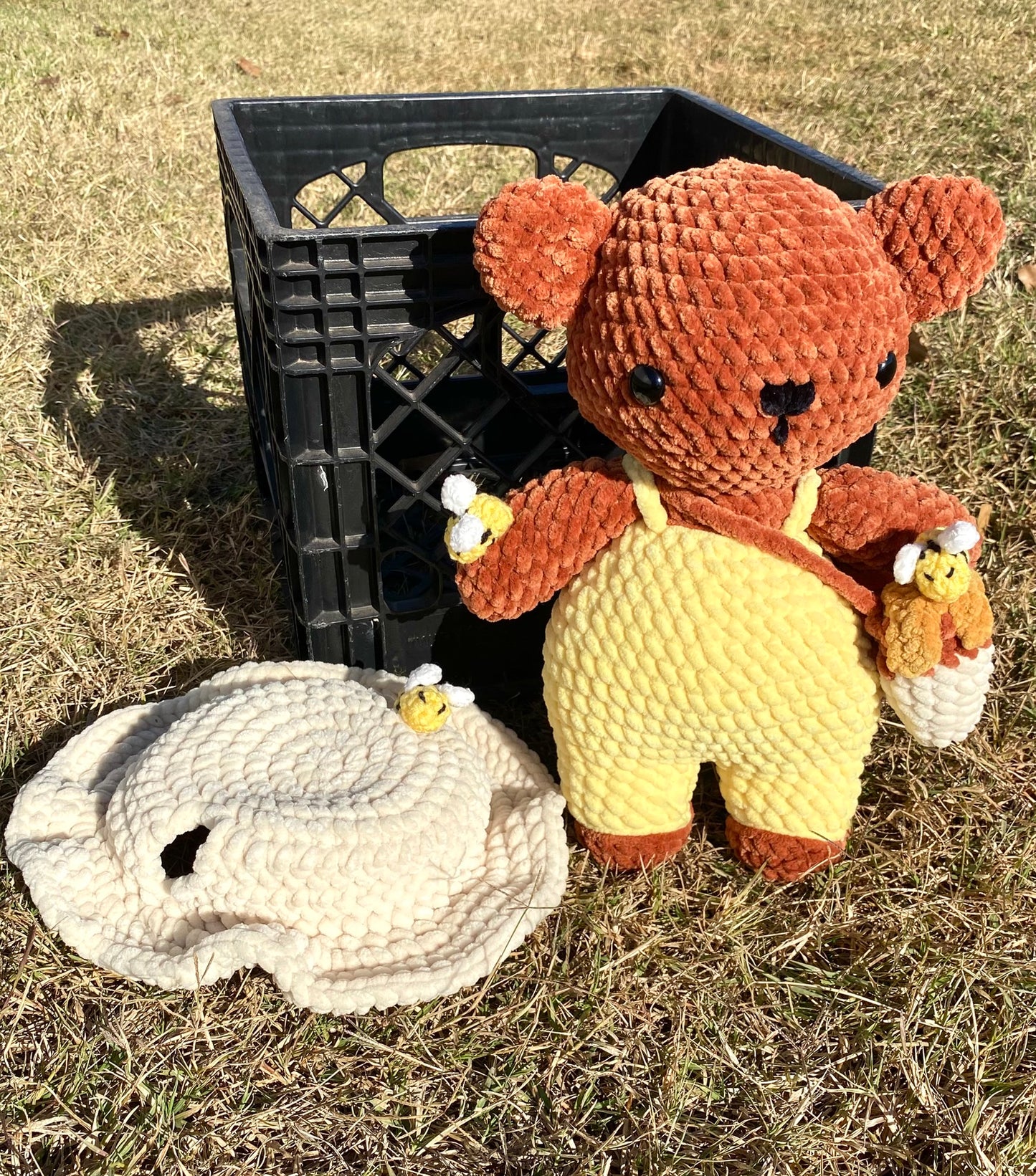 Crochet Bee Bear with Removable Hat