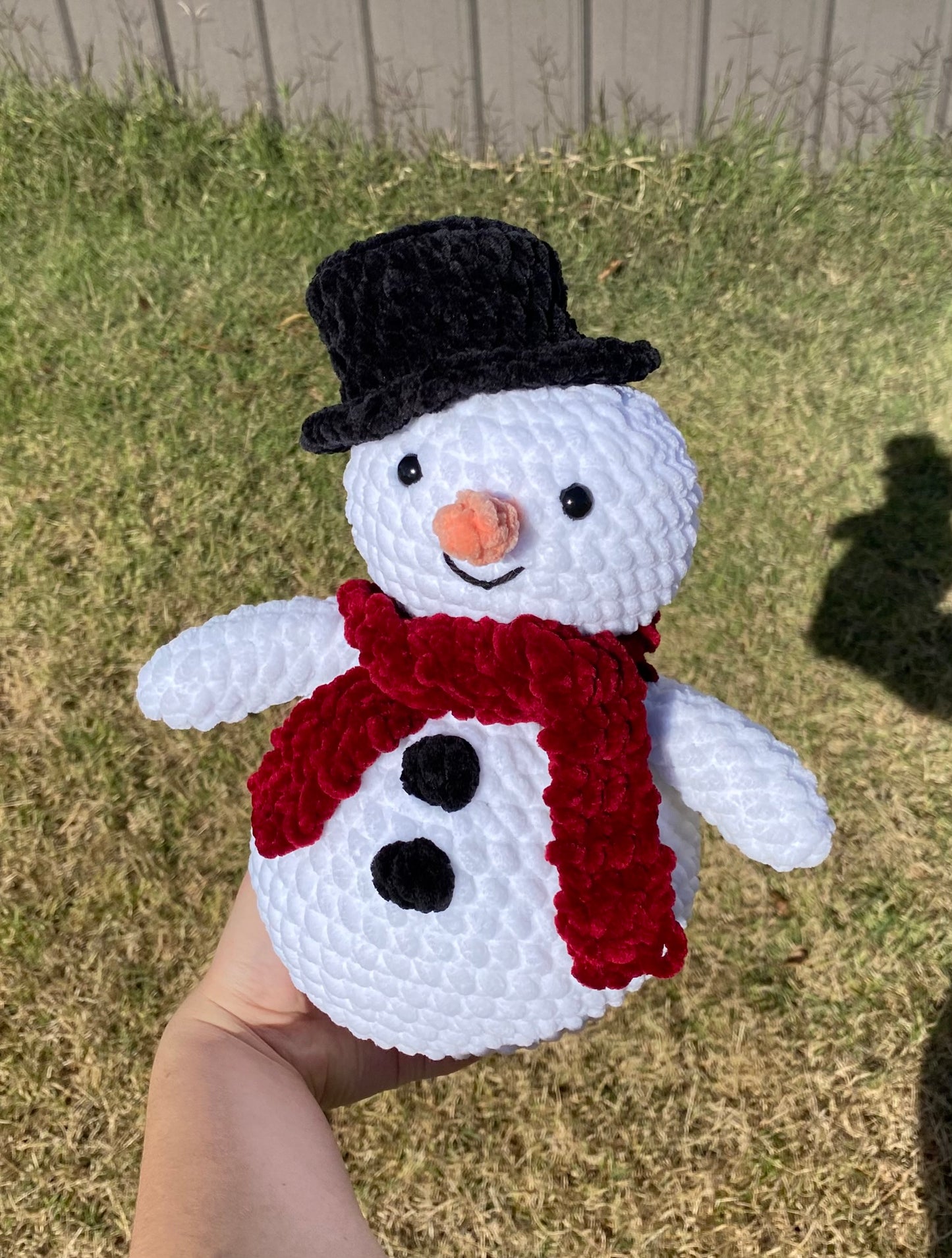 PATTERN ONLY*** Low Sew Crochet Snowman Pattern | Christmas | Instant Download PDF