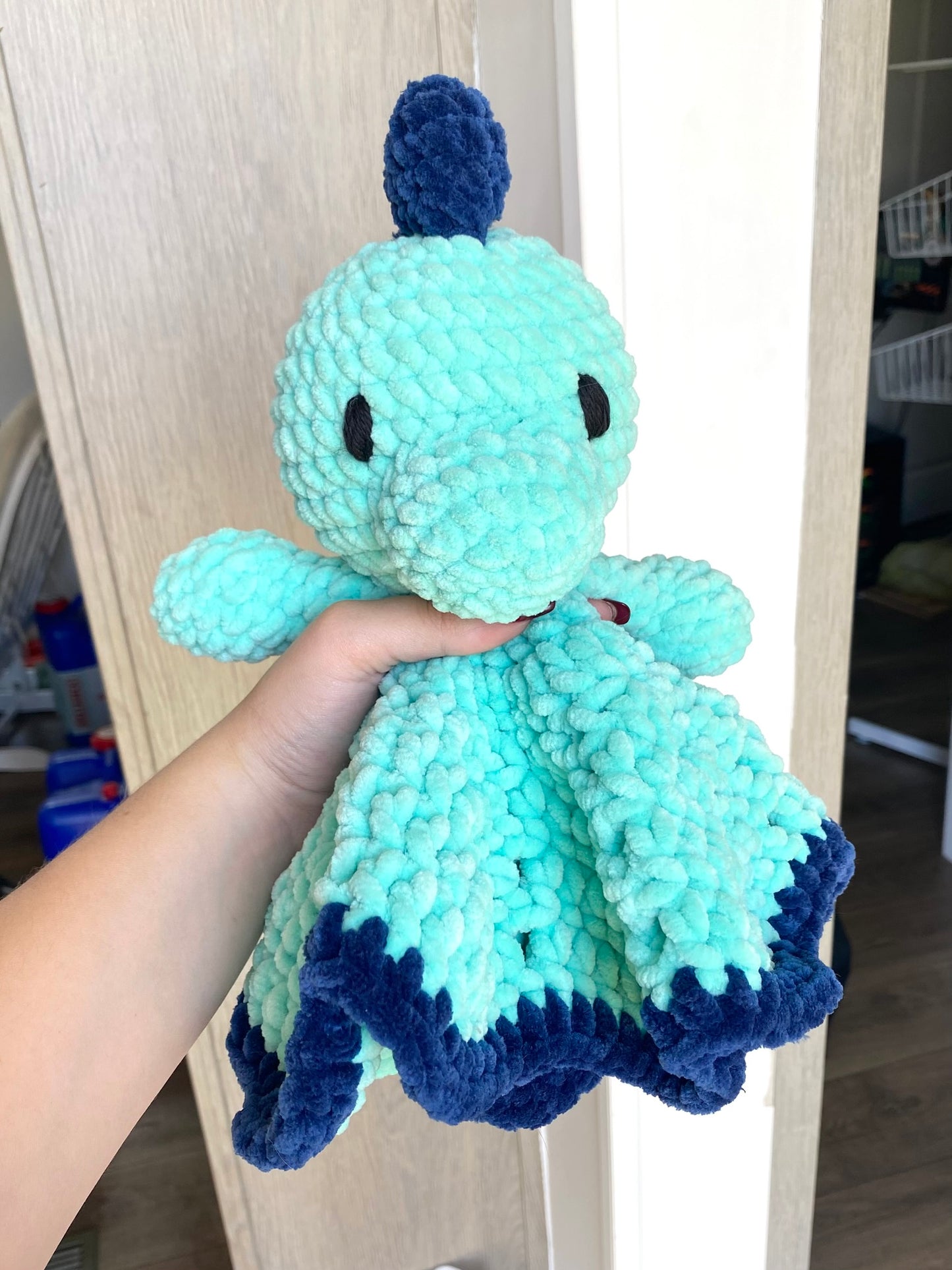Crochet Dinosaur Baby Lovey | Snuggler