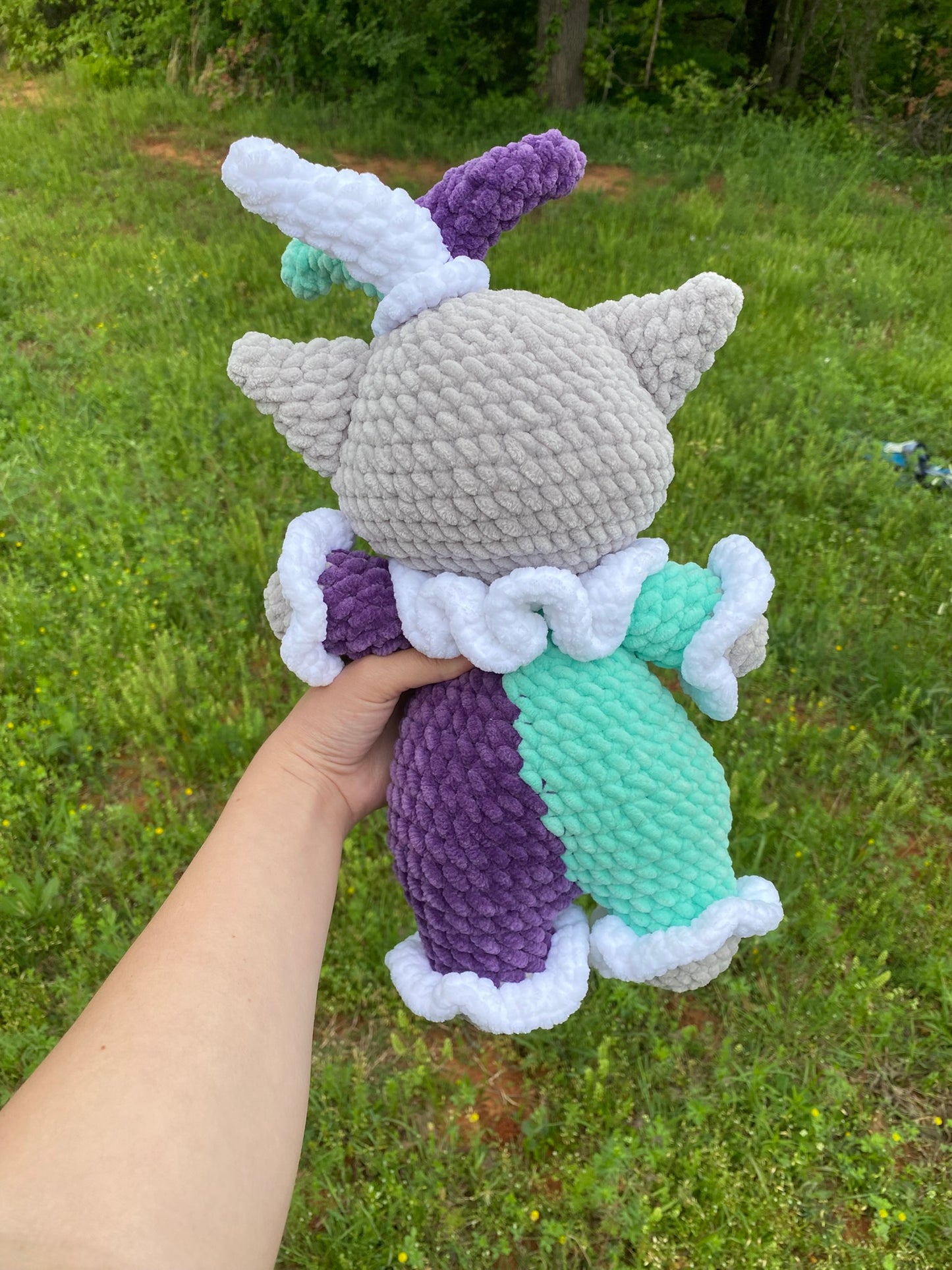 Jester Cat Crochet Plushie