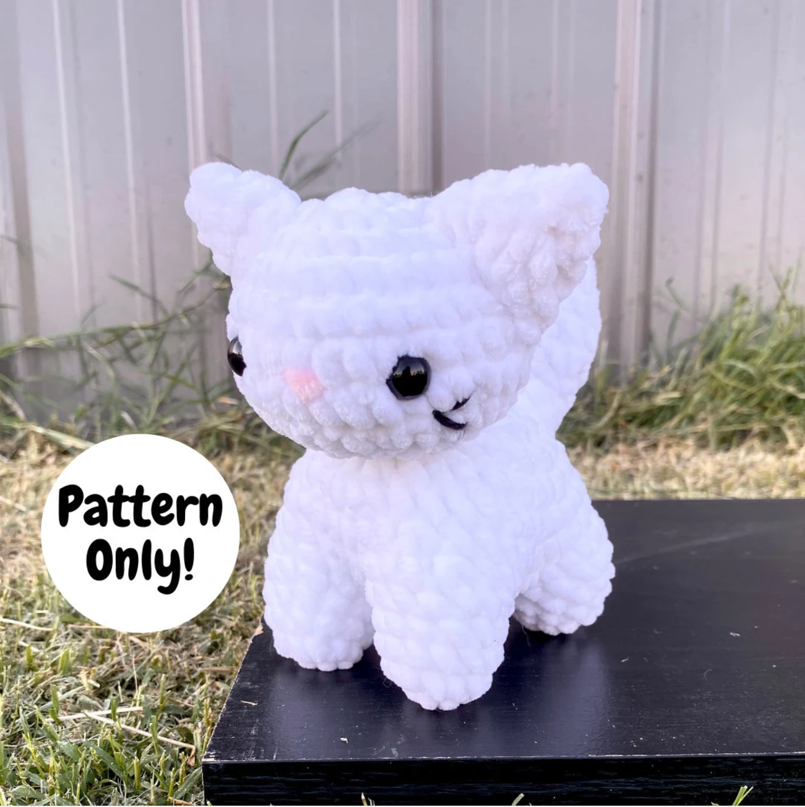 PATTERN ONLY** Cat Crochet Pattern | Amigurumi Animal | Kitty Kitten