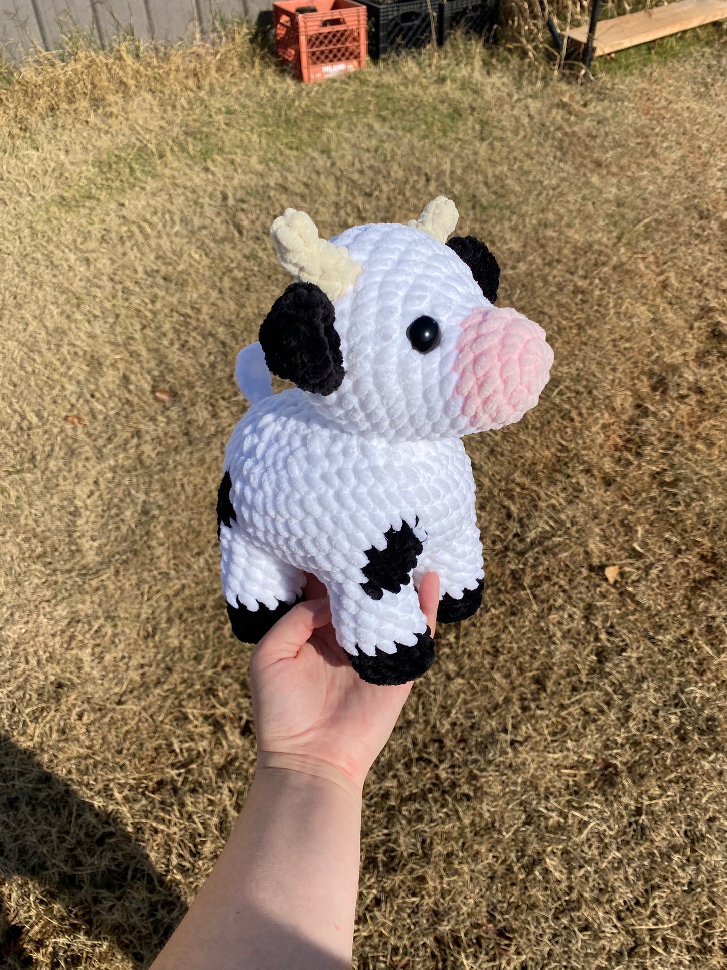 Low-Sew Crochet Cow Pattern | Amigurumi Cute Farm Animal Plushie