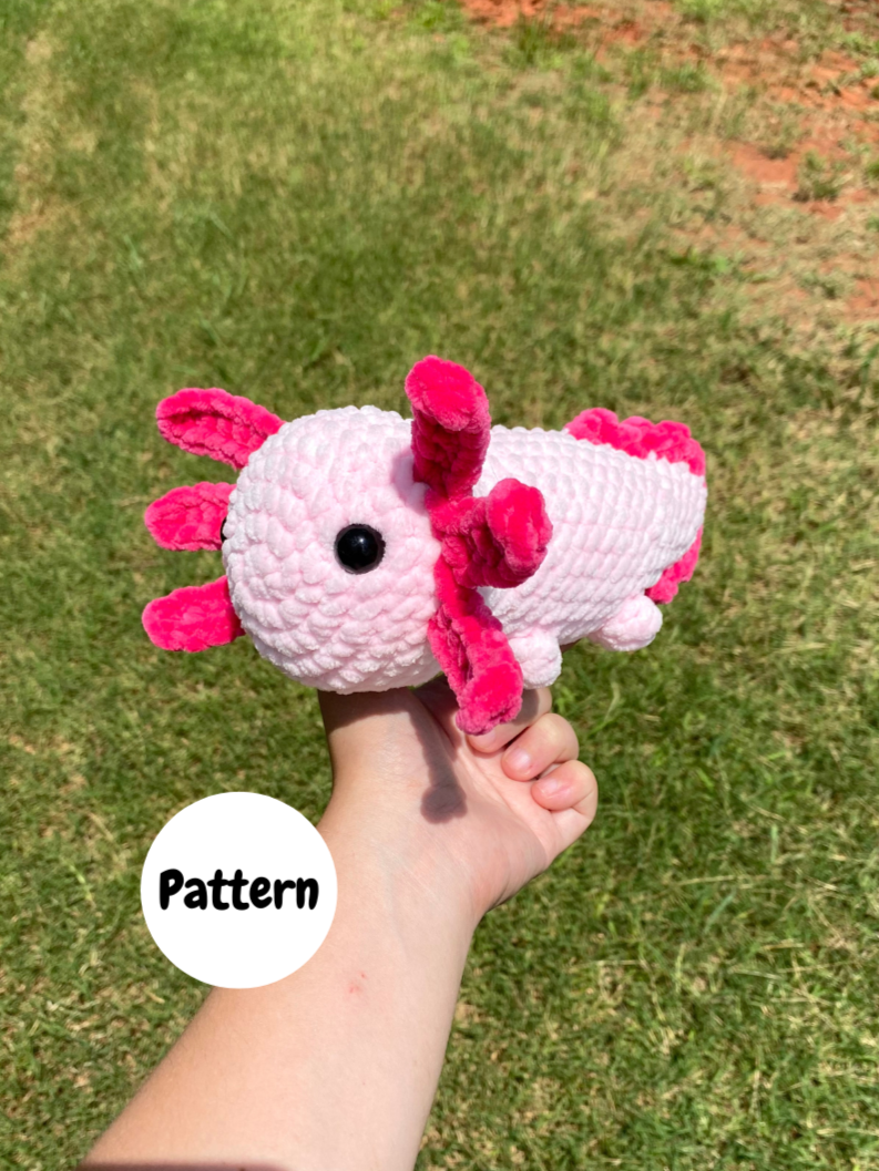 NO SEW Crochet Axolotl Pattern