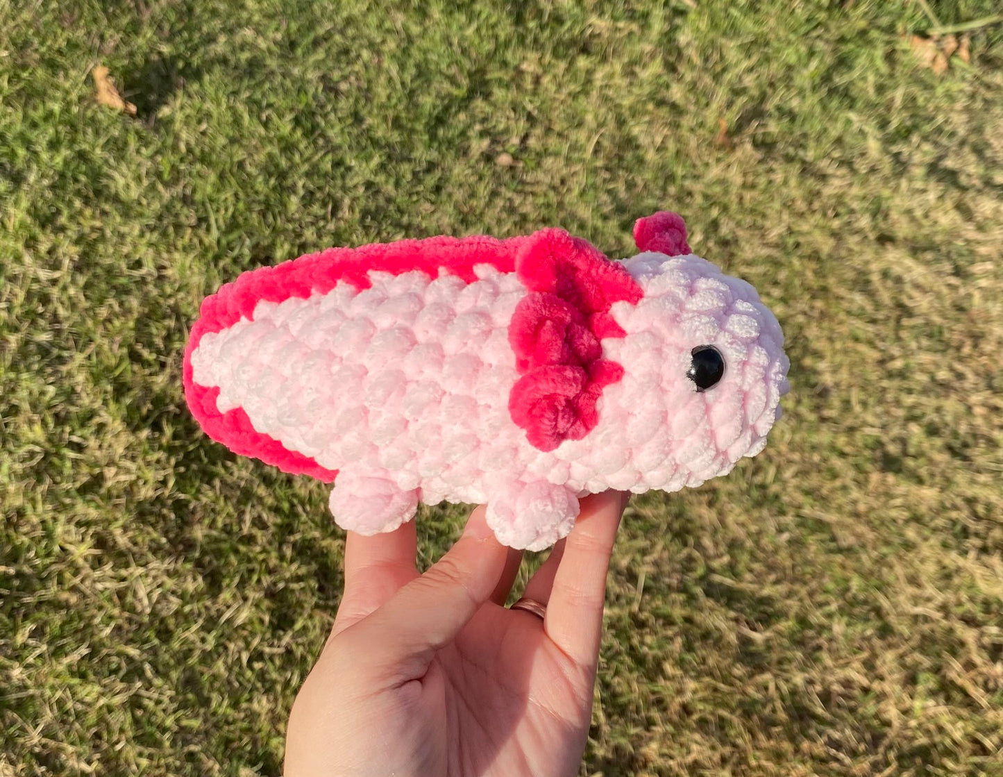 Small Axolotl Crochet Plushie