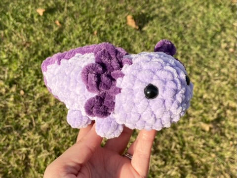 Small Axolotl Crochet Plushie