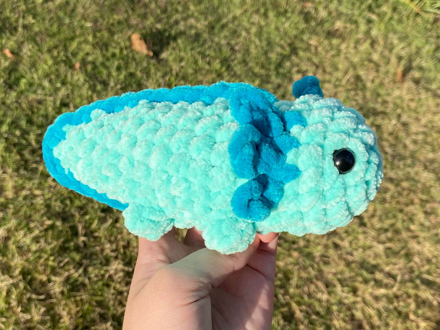 Small Axolotl Crochet Plushie