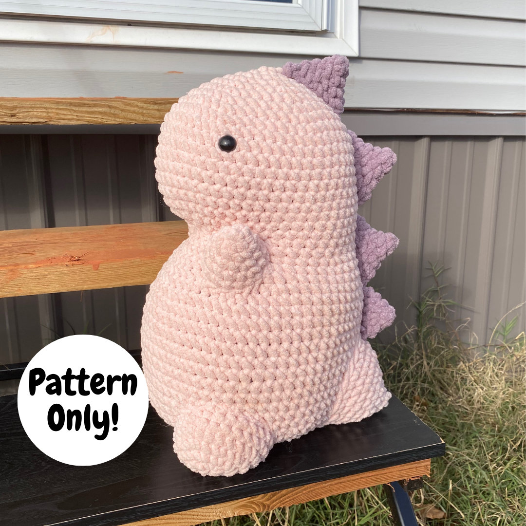 PATTERN Jumbo Chubby Dino Crochet Pattern