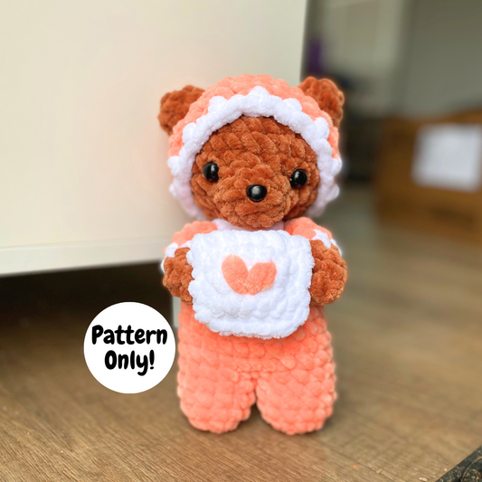 PATTERN Sleepy Time Baby Bear Crochet Pattern