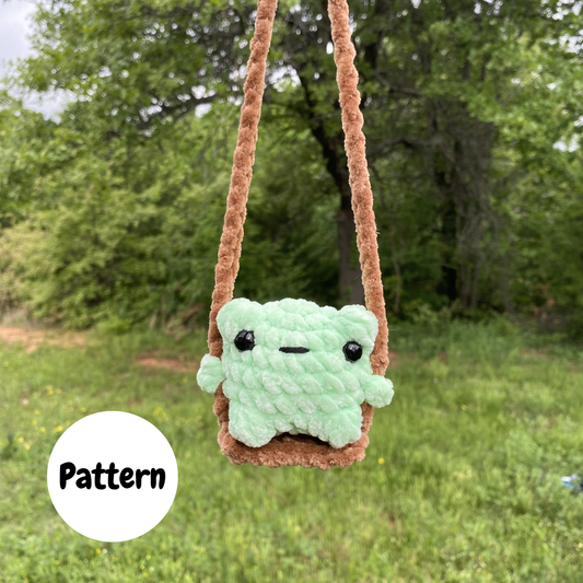 Frog on a Swing Crochet Amigurumi Pattern (PDF Download)