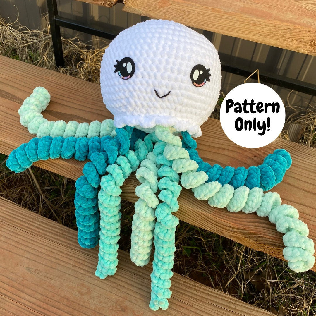 PATTERN JUMBO Jellyfish Crochet Amigurumi Pattern